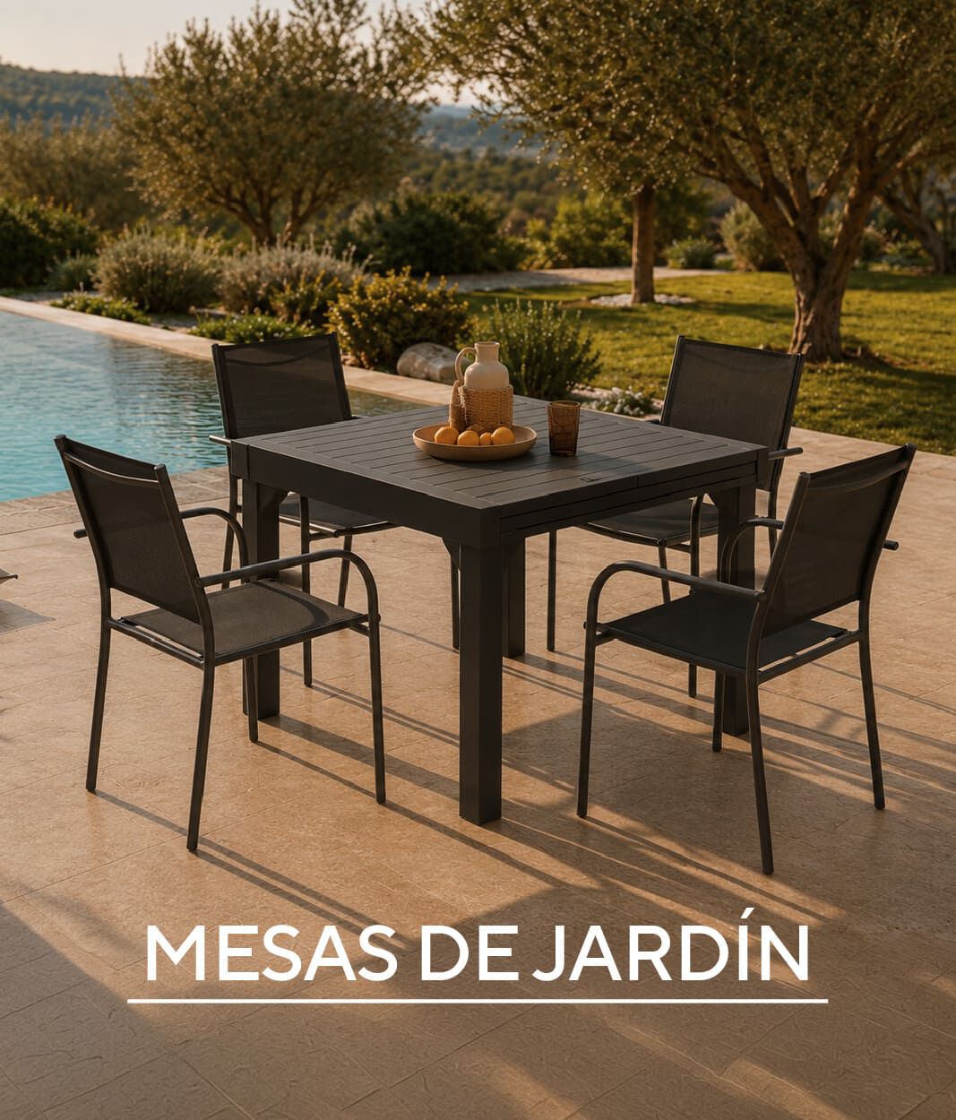 Conjunto de mesas de jardin